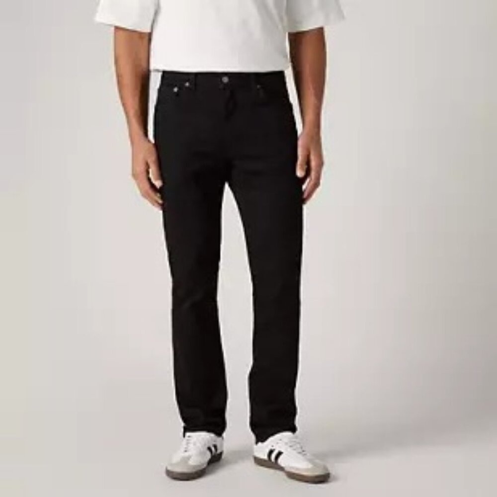 Levis 511 Jeans Mens 34x32 Black Slim Straight Mid Rise Dark Wash Stretch Denim